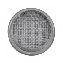 Rama aerisire Haco, rotunda, cu plasa, Ø 12.5 cm, inox